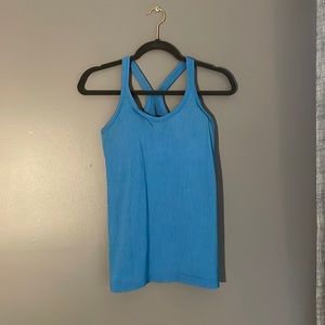 Blue Lululemon tank top. Ebb to Street Tank.